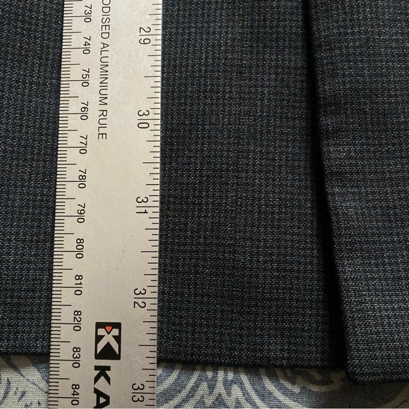 Bill Blass Blazer Jacket Mens XL Size 44L Houndstooth Double Breast Pure Wool - Picture 8 of 10